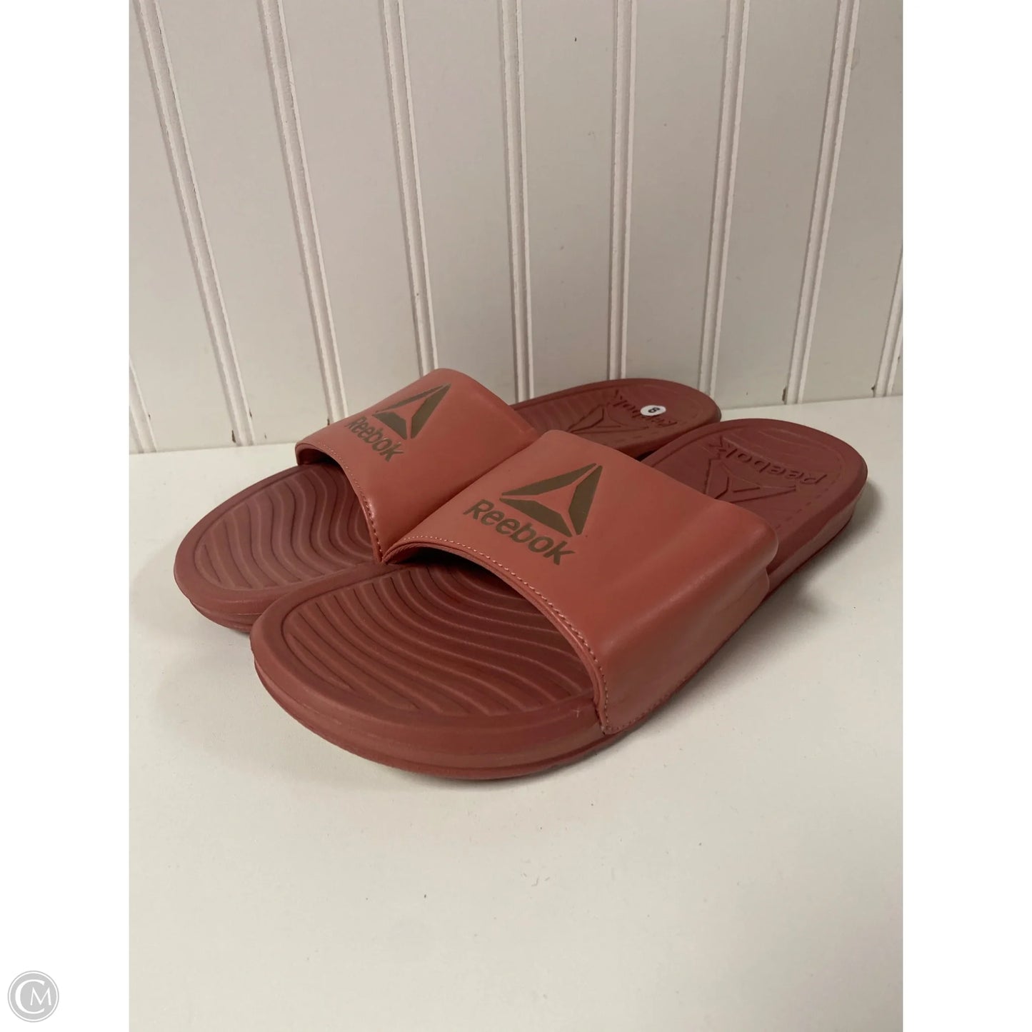 Sandals Flats By Reebok In Pink, Size: 8