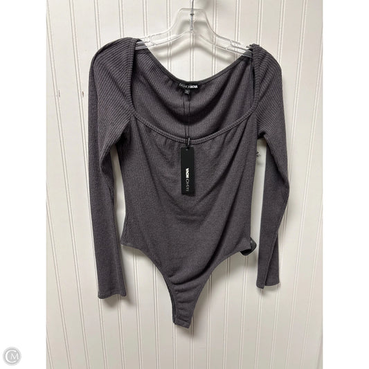 Bodysuit By Fashion Nova In Grey, Size: Xl