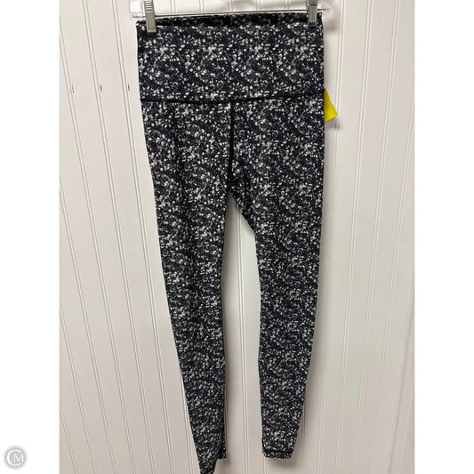 Athletic Leggings By Lululemon In Black & White, Size: S