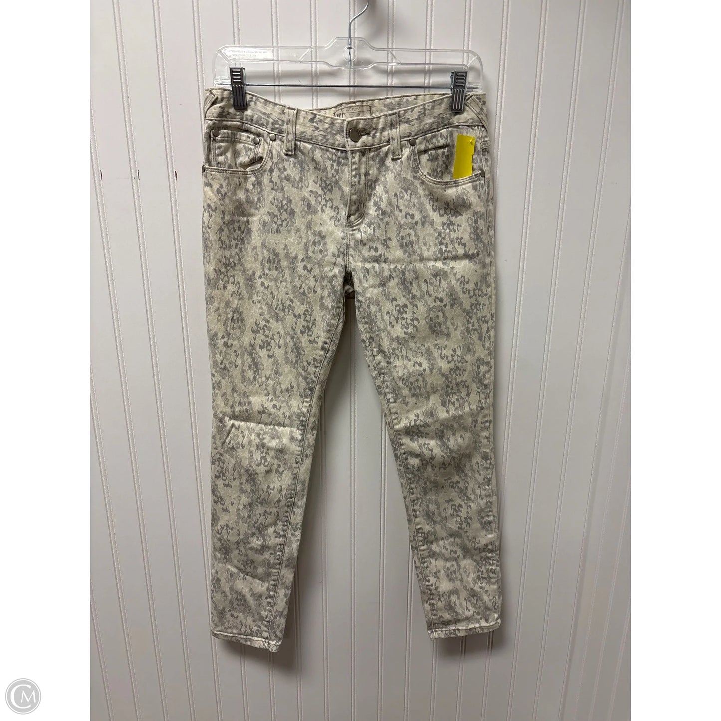 Jeans Skinny By Free People In Animal Print, Size: 8