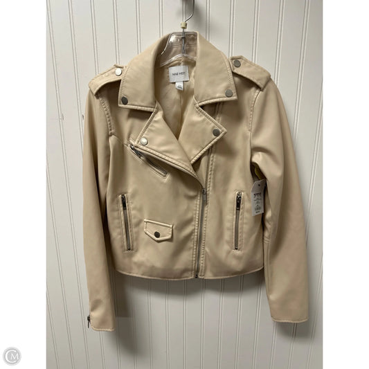 Jacket Moto By Nine West In Cream, Size: Xs