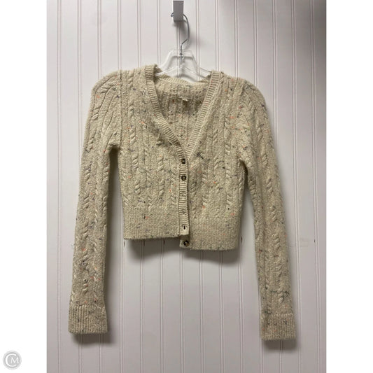 Sweater Cardigan By Pilcro In Beige, Size: Xs