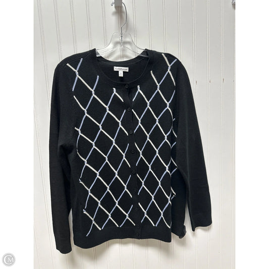 Sweater Cardigan By Croft And Barrow In Black, Size: M