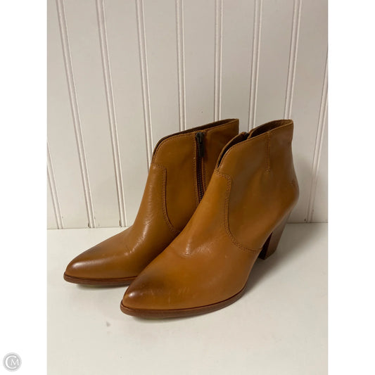 Boots Designer By Frye In Tan, Size: 8.5