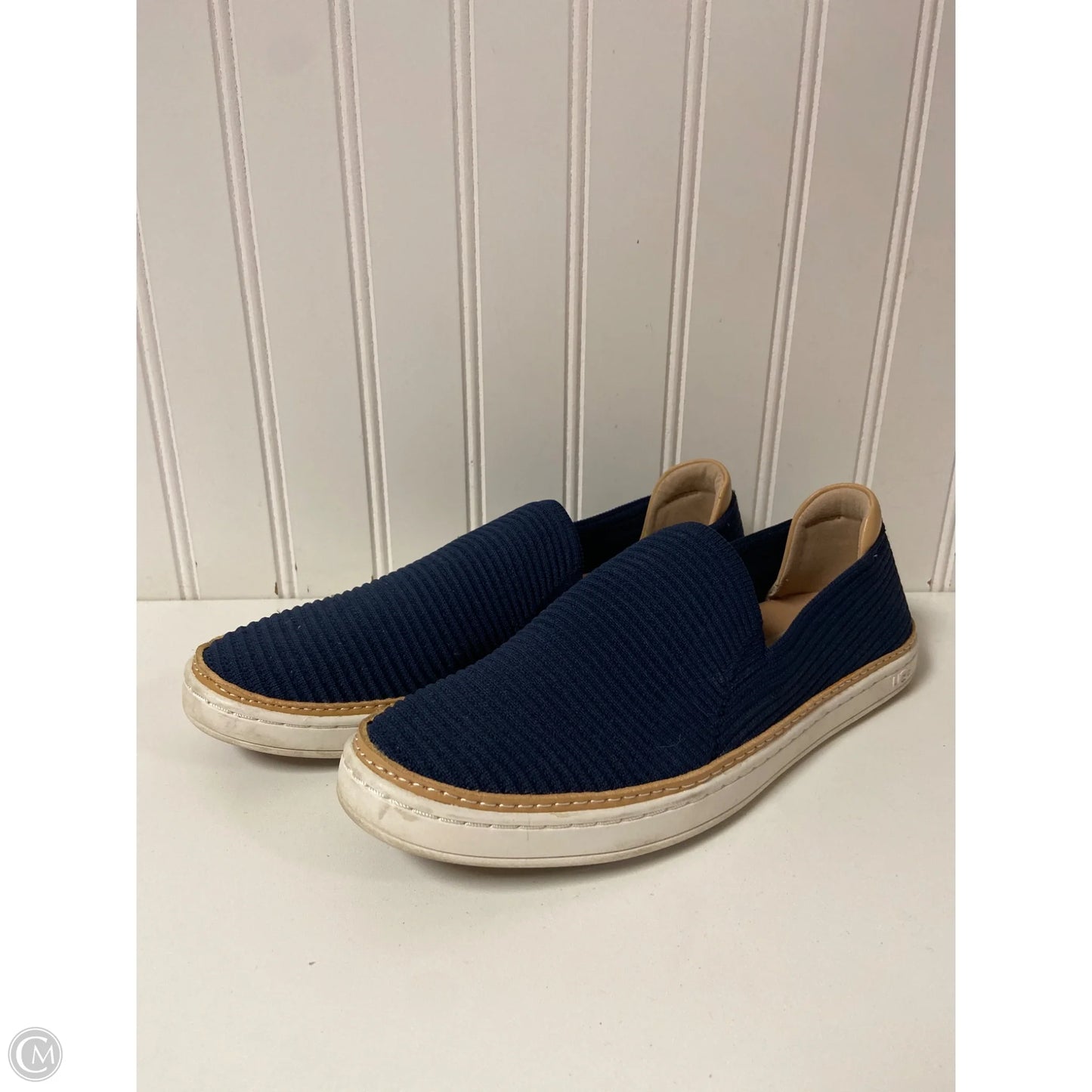Shoes Designer By Ugg In Blue & Brown, Size: 8