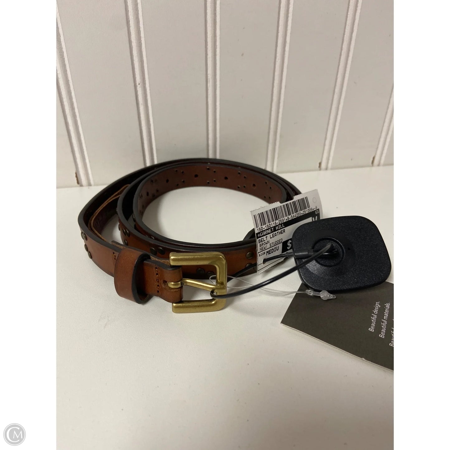 Belt Leather By Garnet Hill, Size: Medium