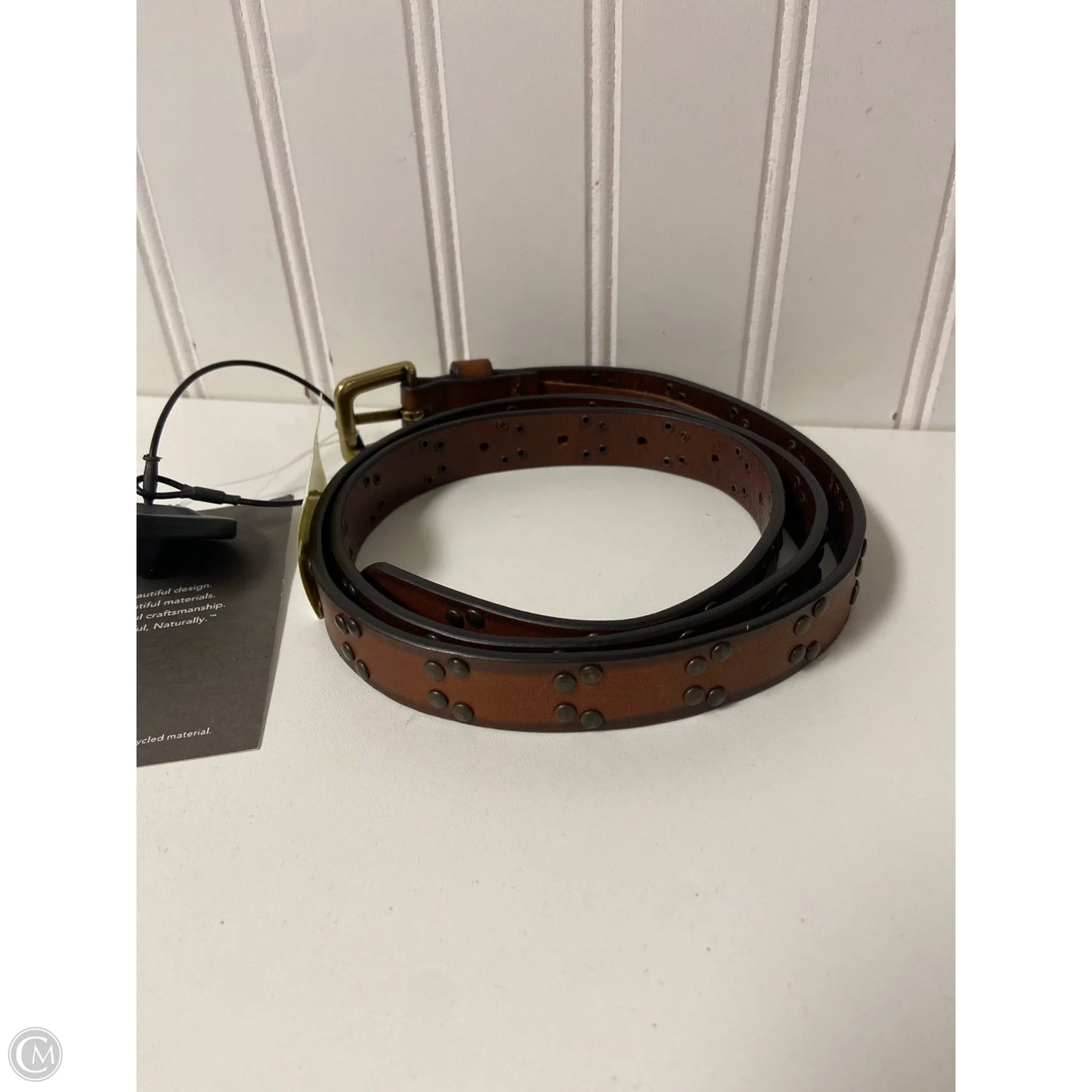 Belt Leather By Garnet Hill, Size: Medium