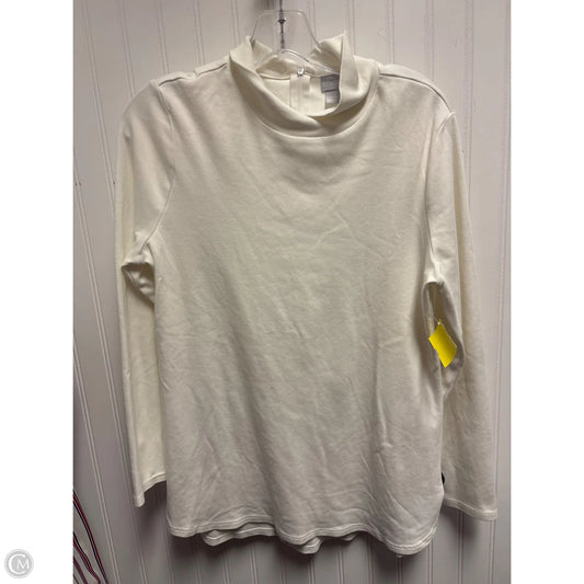 Top Long Sleeve By Chicos In Cream, Size: M