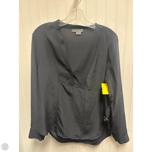 Top Long Sleeve By Vince In Navy, Size: Xs