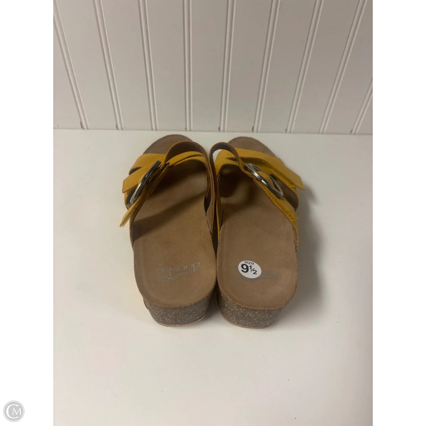 Sandals Heels Wedge By Dansko In Yellow, Size: 9.5