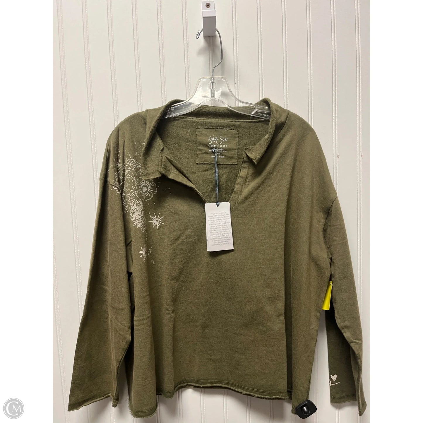 Top Long Sleeve By Clothes Mentor In Green, Size: S