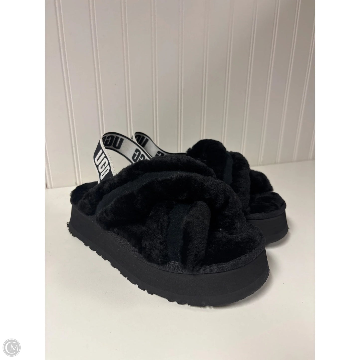 Sandals Designer By Ugg In Black, Size: 8