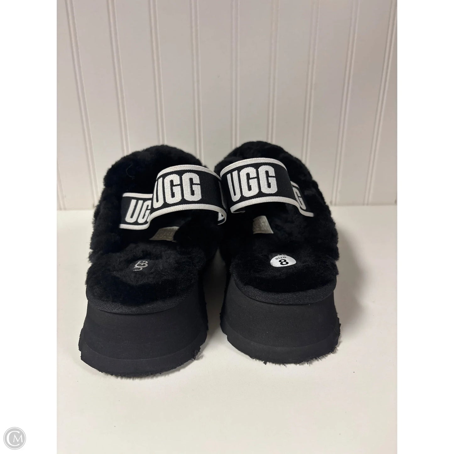Sandals Designer By Ugg In Black, Size: 8