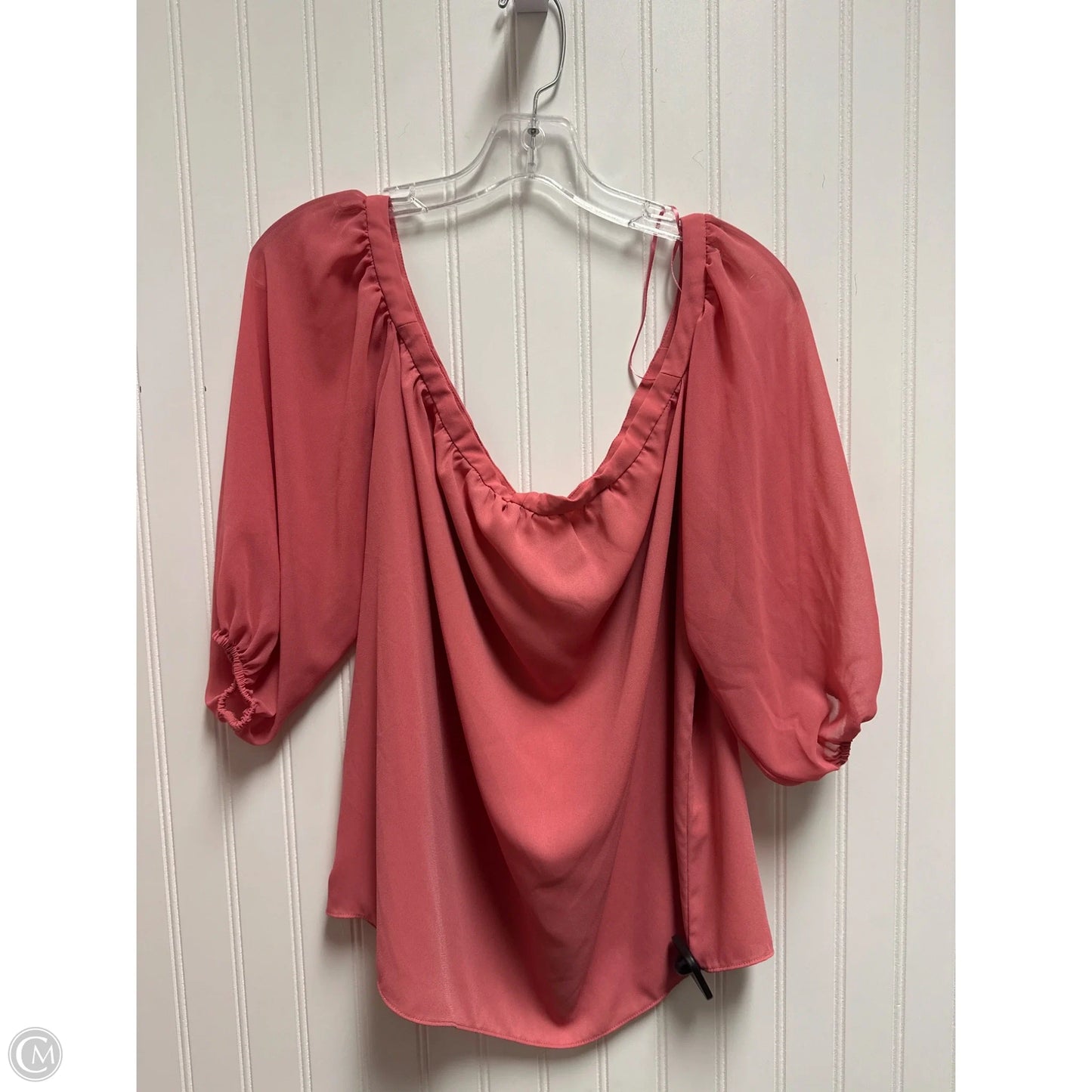 Top 3/4 Sleeve By 1.state In Pink, Size: S