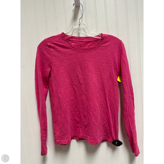 Top Long Sleeve By J. Crew In Pink, Size: Xs