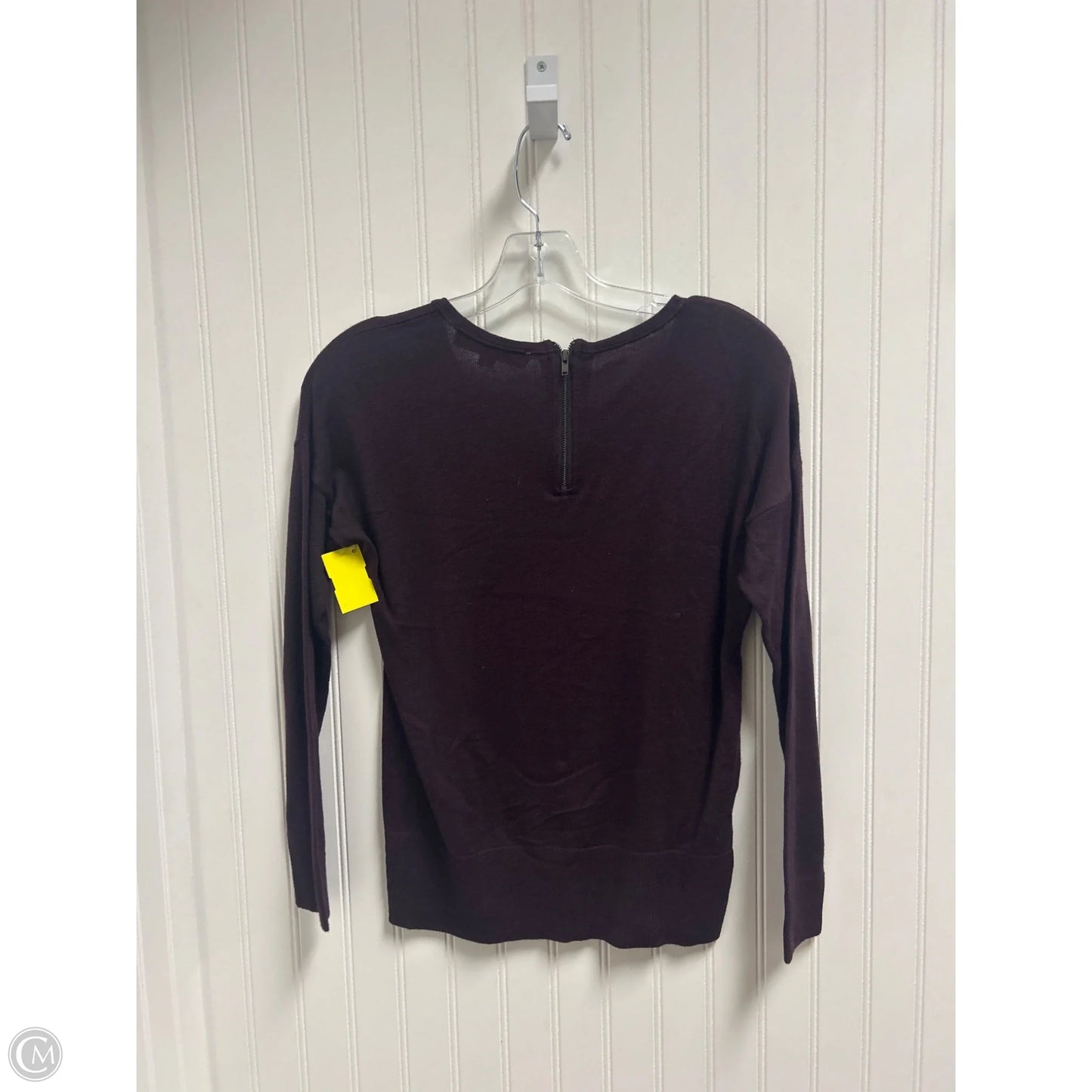 Top Long Sleeve Basic By Loft In Purple, Size: Sp