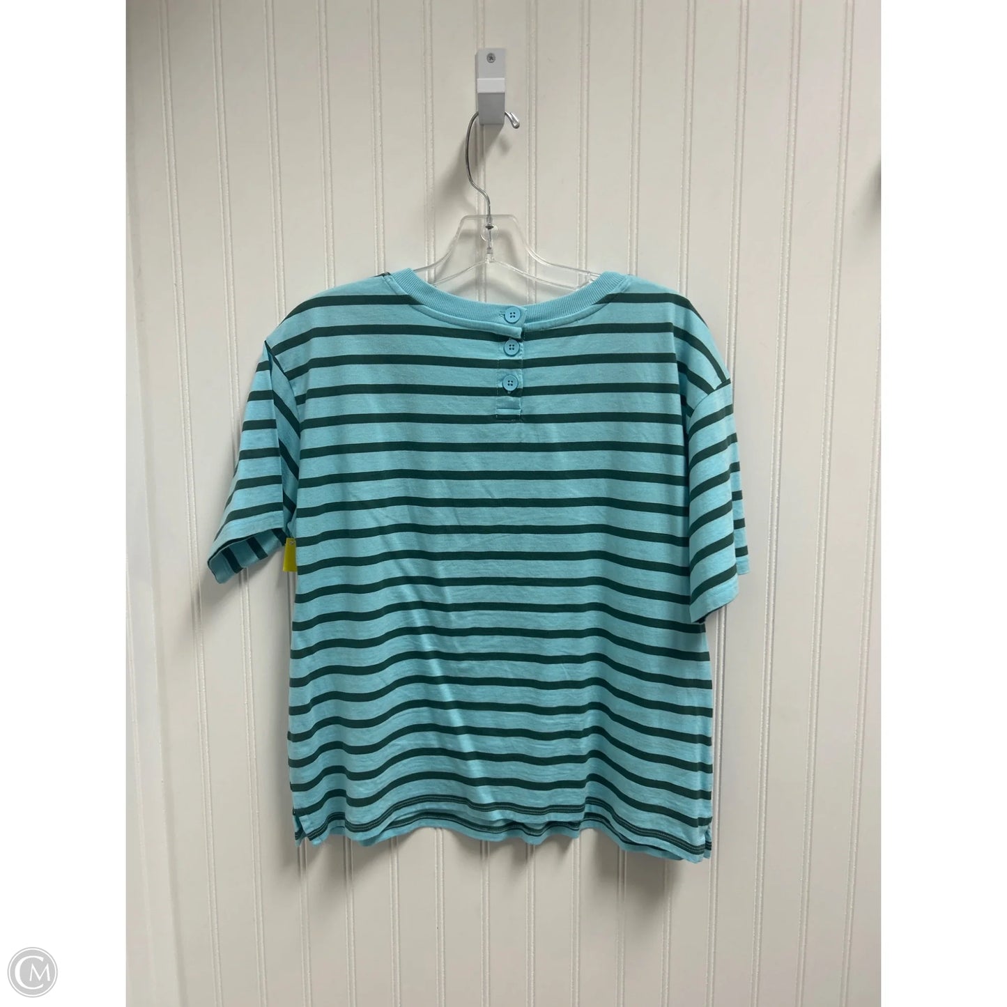 Top Short Sleeve By Talbots In Blue & Green, Size: M