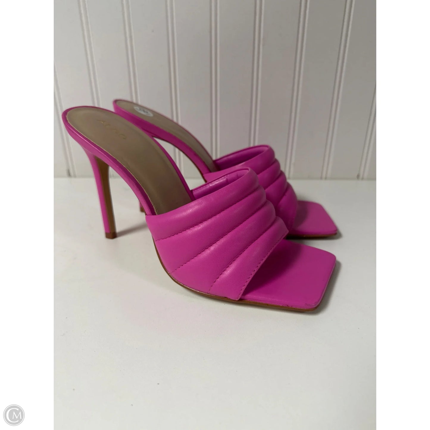 Sandals Heels Stiletto By Aldo In Pink, Size: 8.5