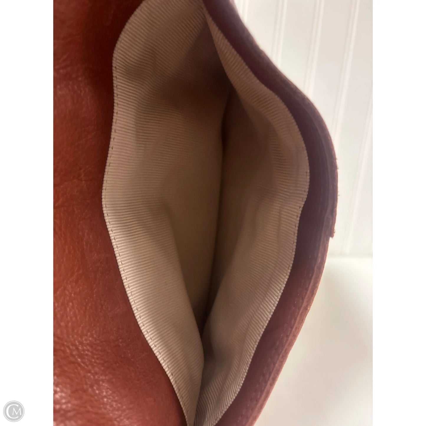 Handbag Leather By Margot, Size: Medium