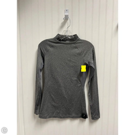 Athletic Top Long Sleeve Crewneck By Under Armour In Grey, Size: Xs