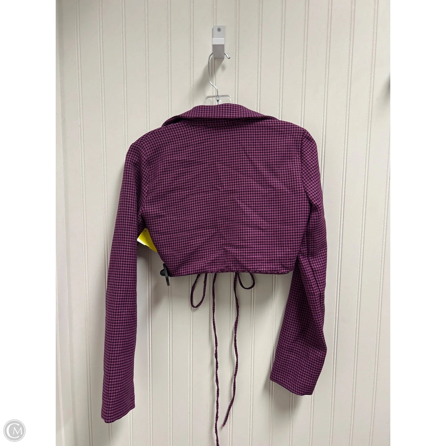 Top Long Sleeve By Zara In Black & Purple, Size: Xs