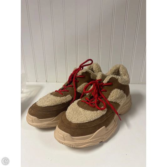 Shoes Athletic By Jessica Simpson In Brown & Cream, Size: 11