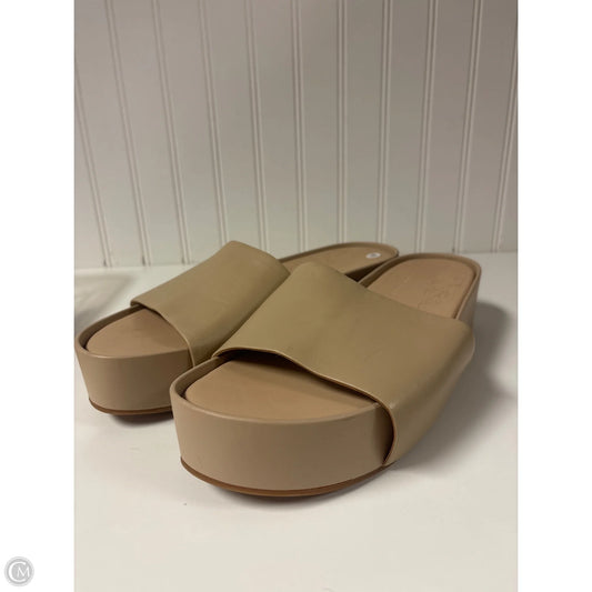 Sandals Heels Platform By Gianni Bini In Beige, Size: 11