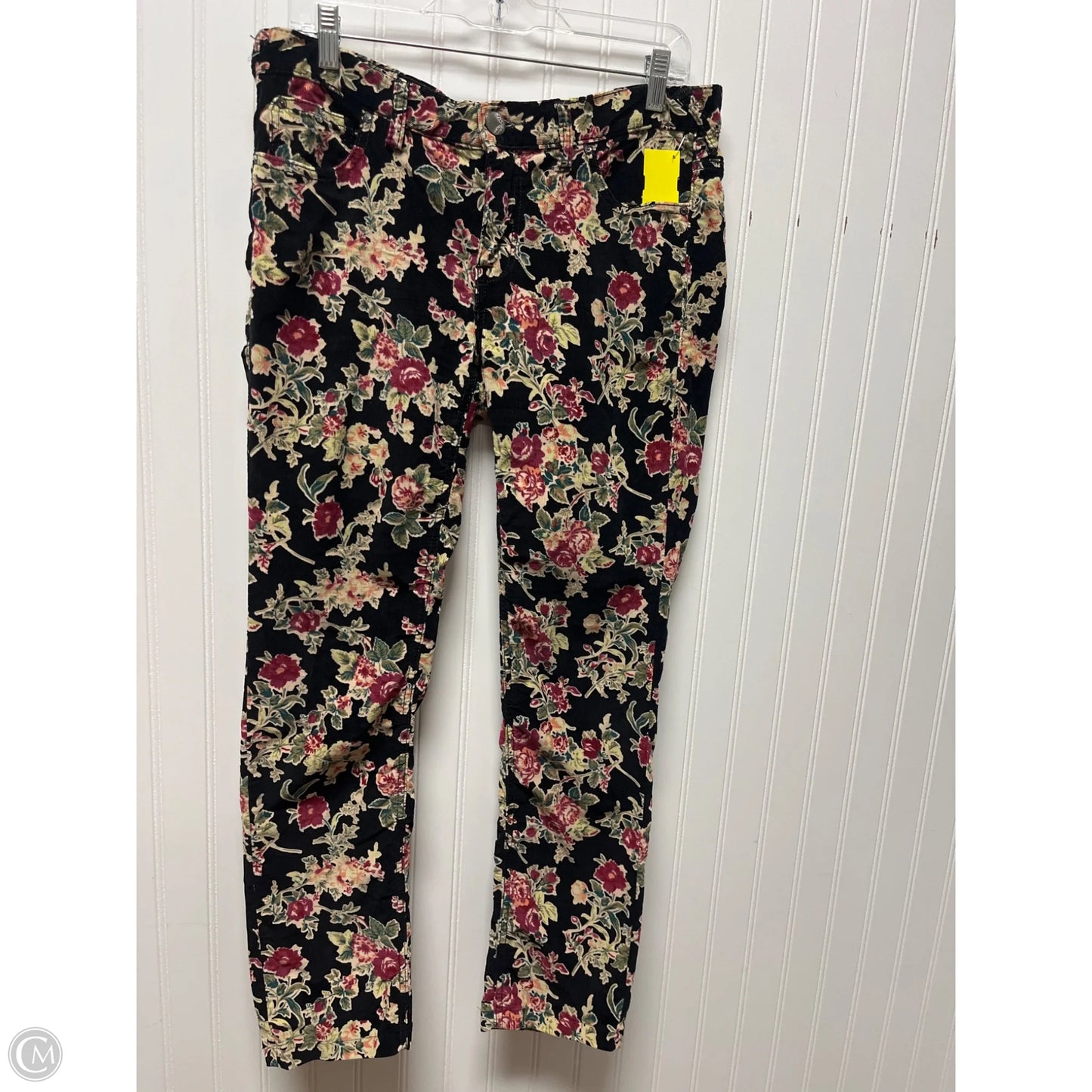 Pants Corduroy By Free People In Floral Print, Size: 10