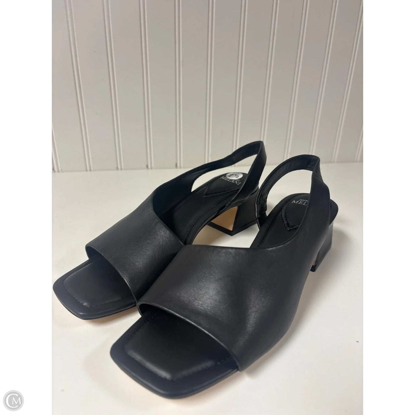 Sandals Heels Block By Antonio Melani In Black, Size: 7.5