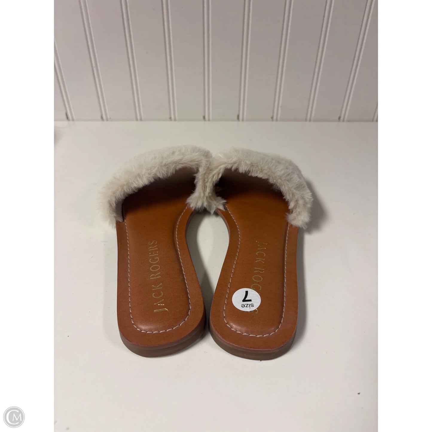 Sandals Flats By Jack Rogers In Ivory, Size: 7