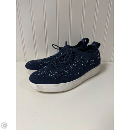 Shoes Sneakers By Fitflop In Blue, Size: 6.5