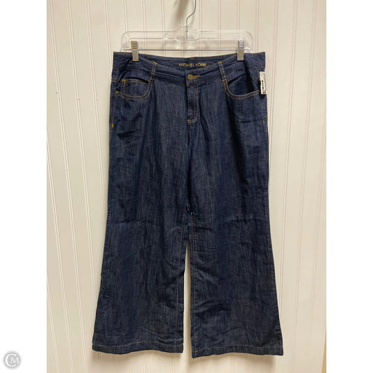Pants Wide Leg By Michael By Michael Kors In Blue Denim, Size: 8