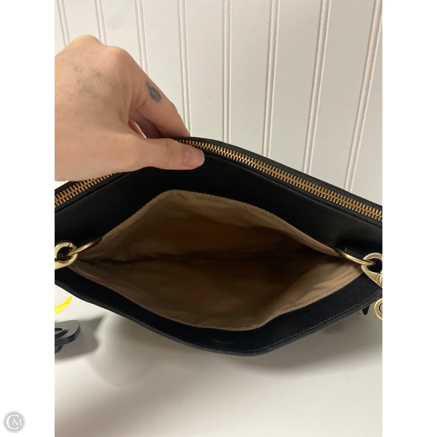 Handbag Leather By Cmc, Size: Medium