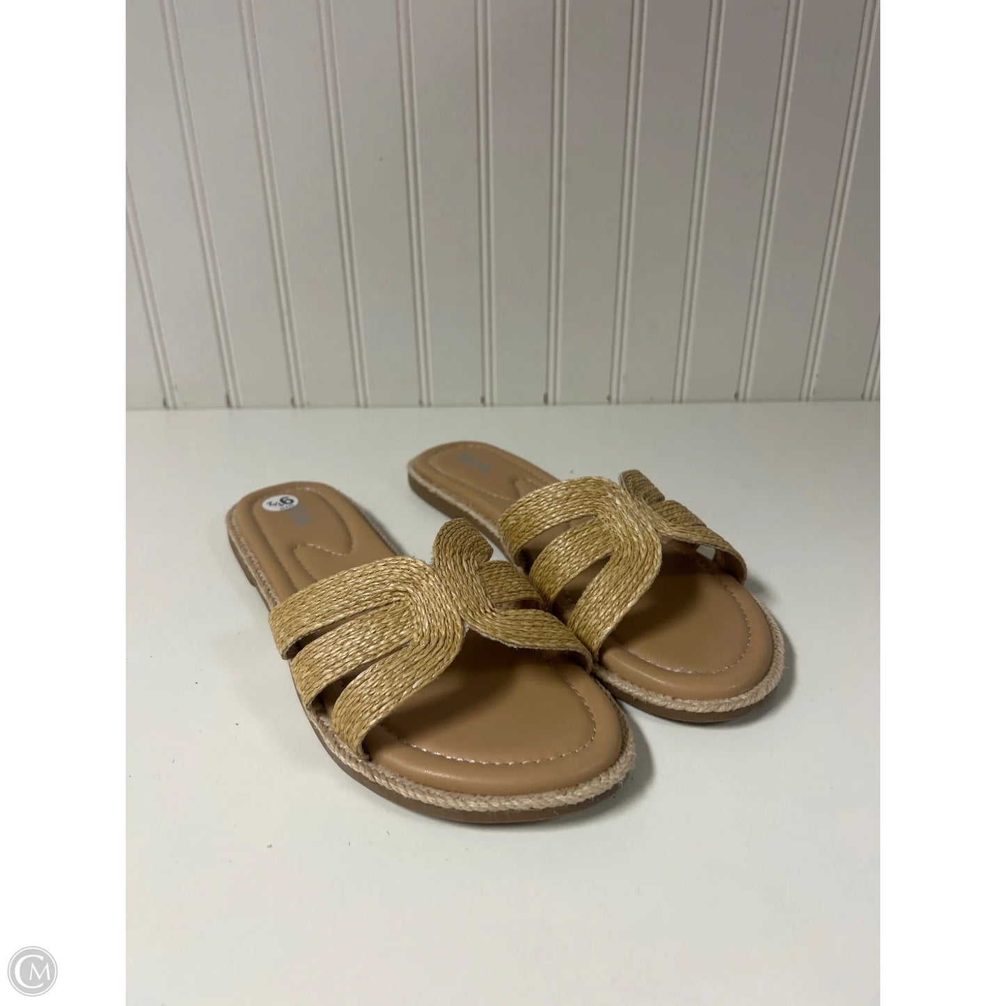 Sandals Flats By Mia In Beige, Size: 9.5