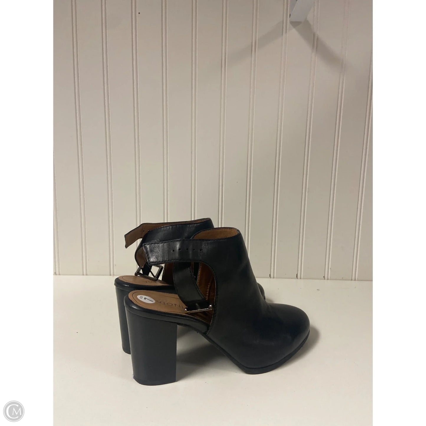 Boots Ankle Heels By Vionic In Black, Size: 7