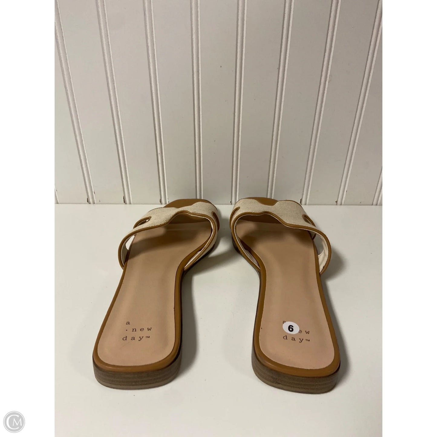 Sandals Flats By A New Day In Beige, Size: 9