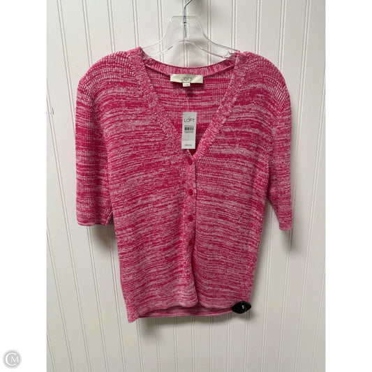 Cardigan By Loft In Pink, Size: L