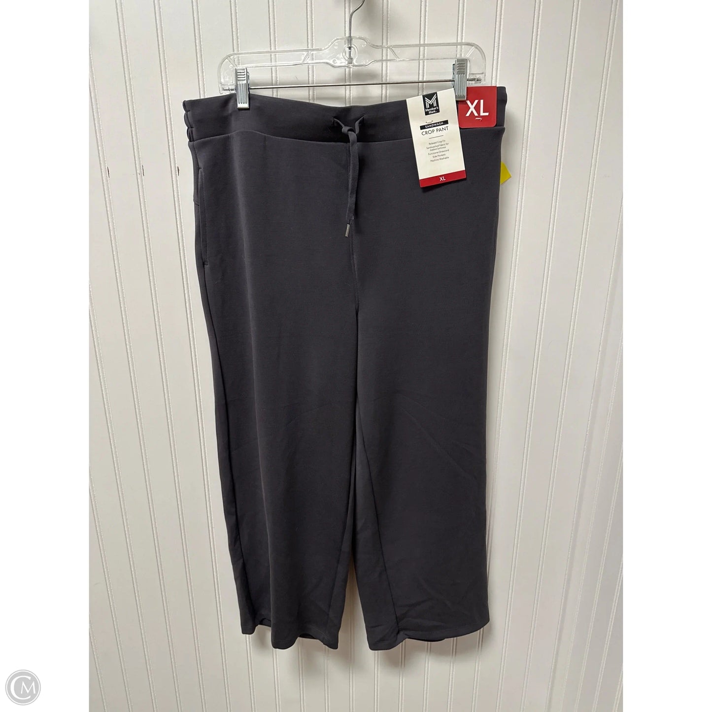 Pants Cropped By Members Mark In Grey, Size: 14