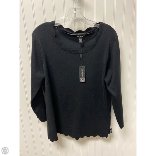 Sweater By Cable And Gauge In Black, Size: Xl