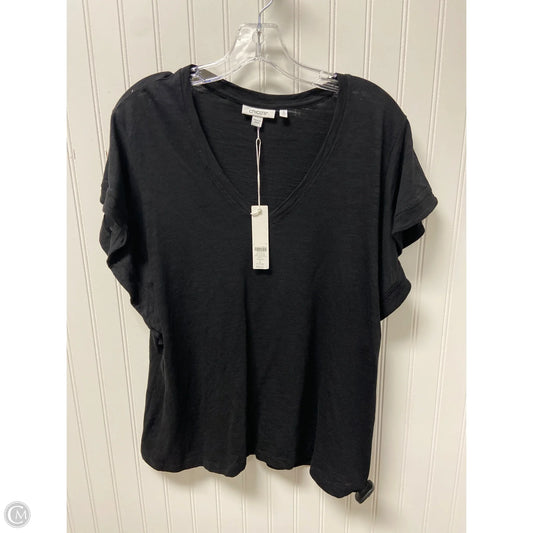 Top Short Sleeve By Chicos In Black, Size: L