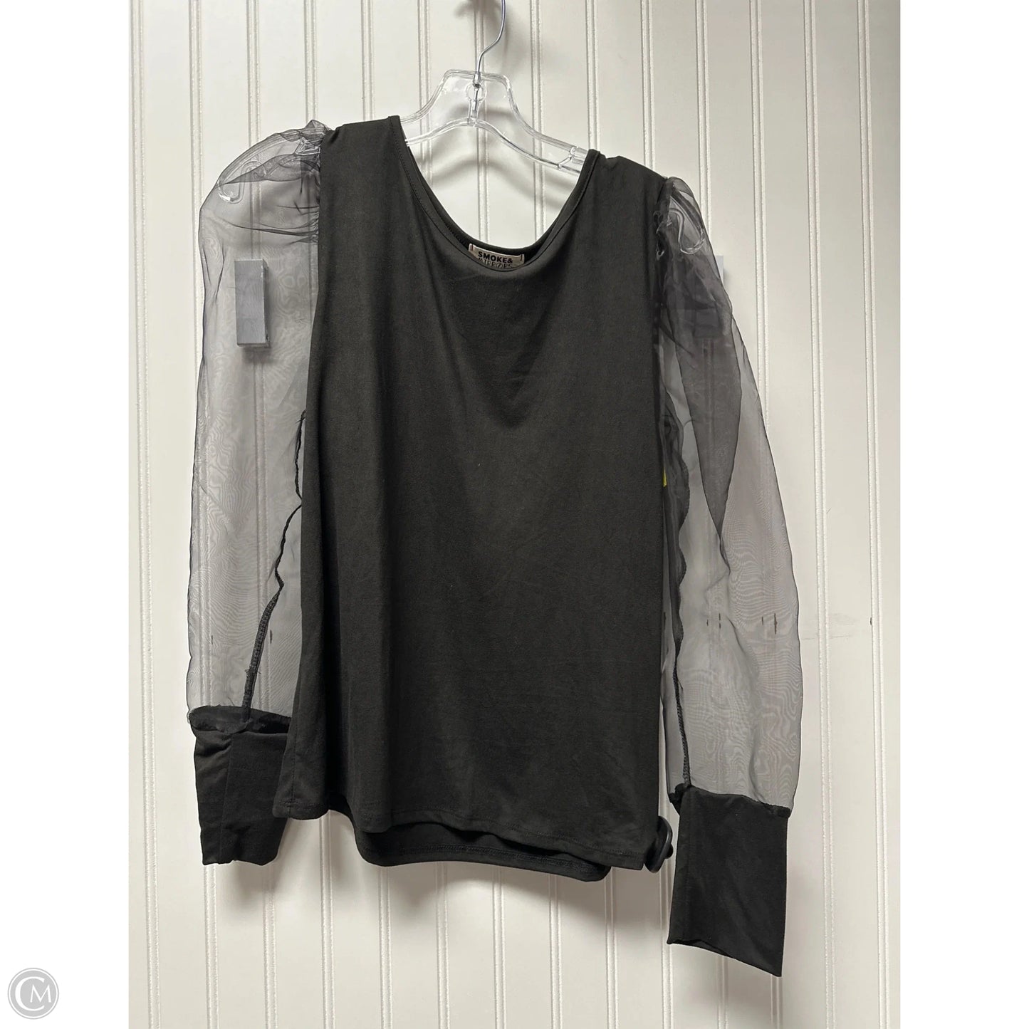 Top Long Sleeve By Clothes Mentor In Black, Size: M