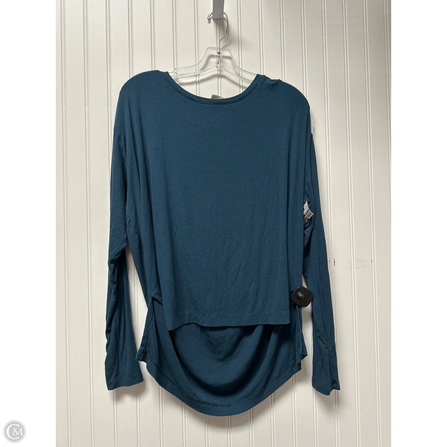 Athletic Top Long Sleeve Collar By All In Motion In Blue, Size: M