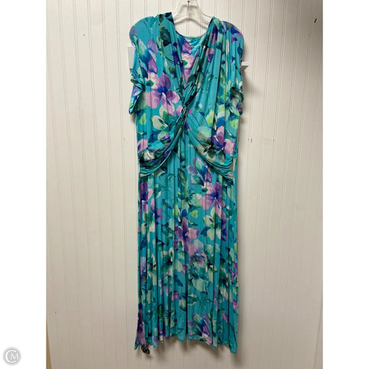 Dress Casual Maxi By Soft Surroundings In Blue & Purple, Size: 1x