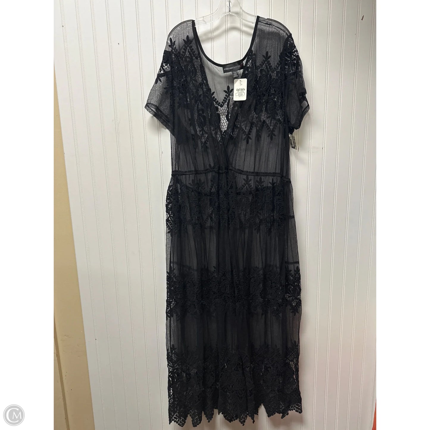 Swimwear Cover-up By Colleen Lopez In Black, Size: 3x