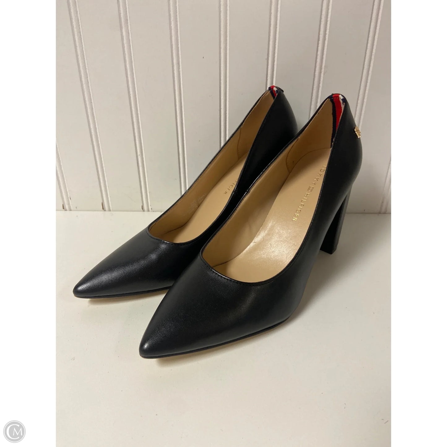 Shoes Heels Block By Tommy Hilfiger In Black, Size: 8.5