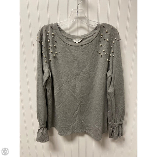 Tunic Long Sleeve By Crown And Ivy In Grey, Size: L
