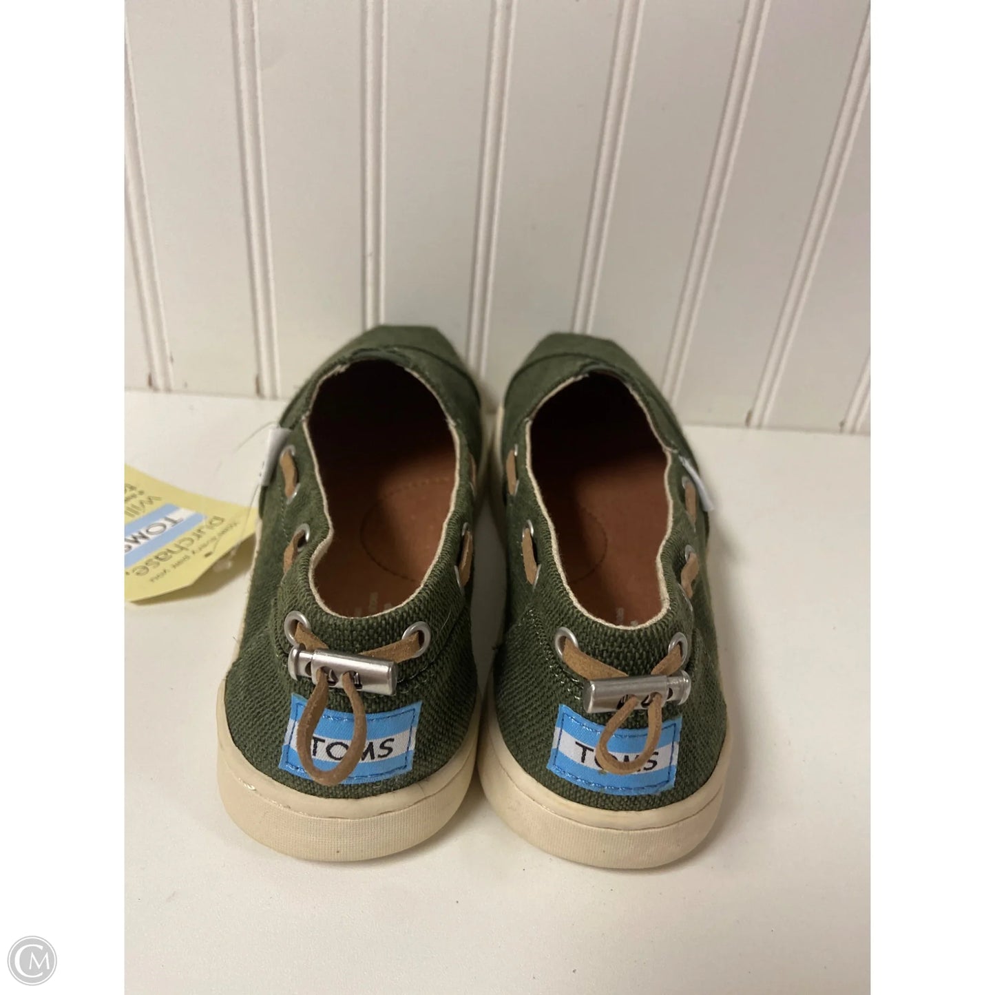 Shoes Flats By Toms In Green, Size: 6.5