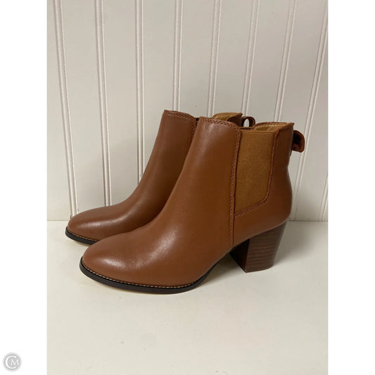 Boots Ankle Heels By J. Crew In Brown, Size: 7