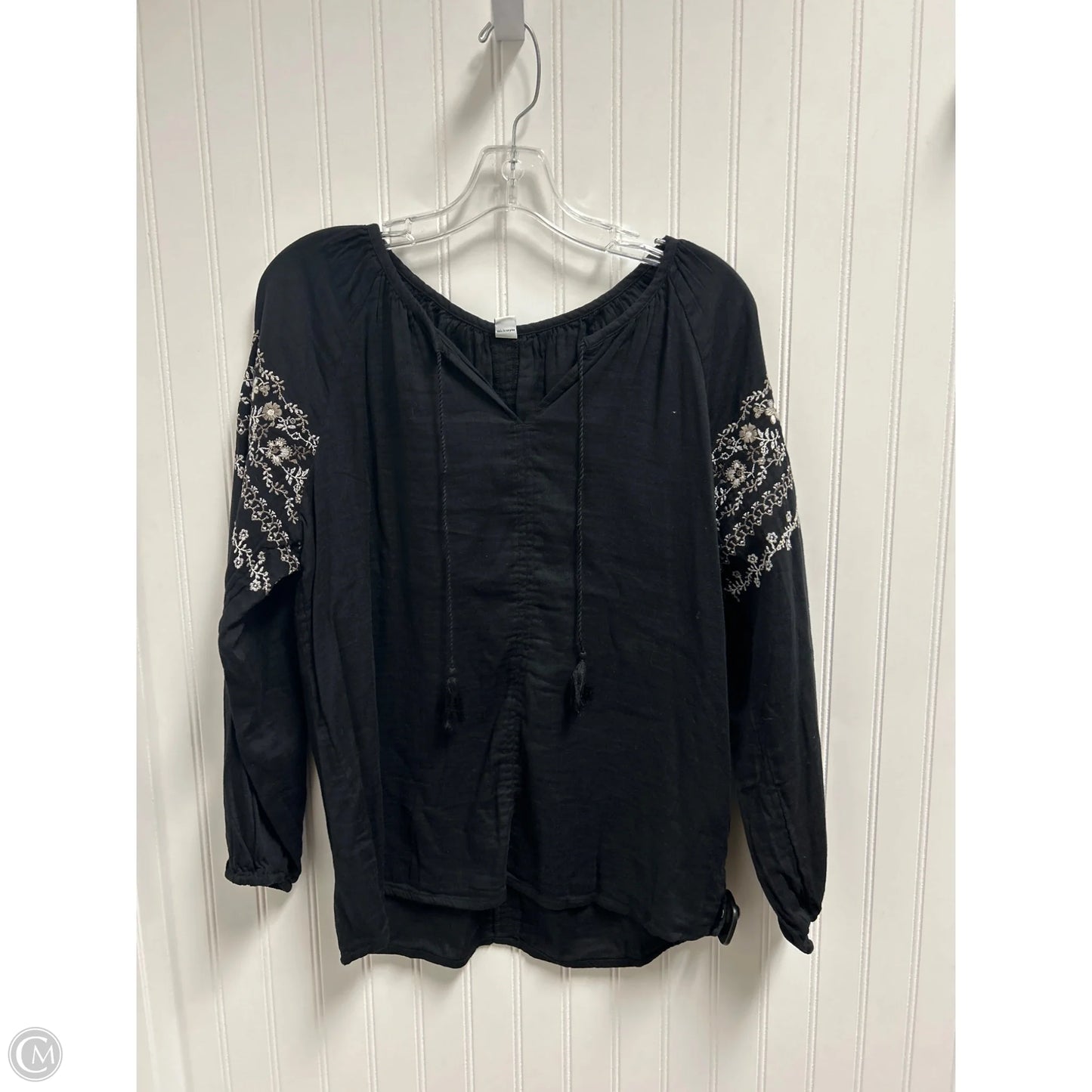 Top Long Sleeve By Old Navy In Black, Size: M