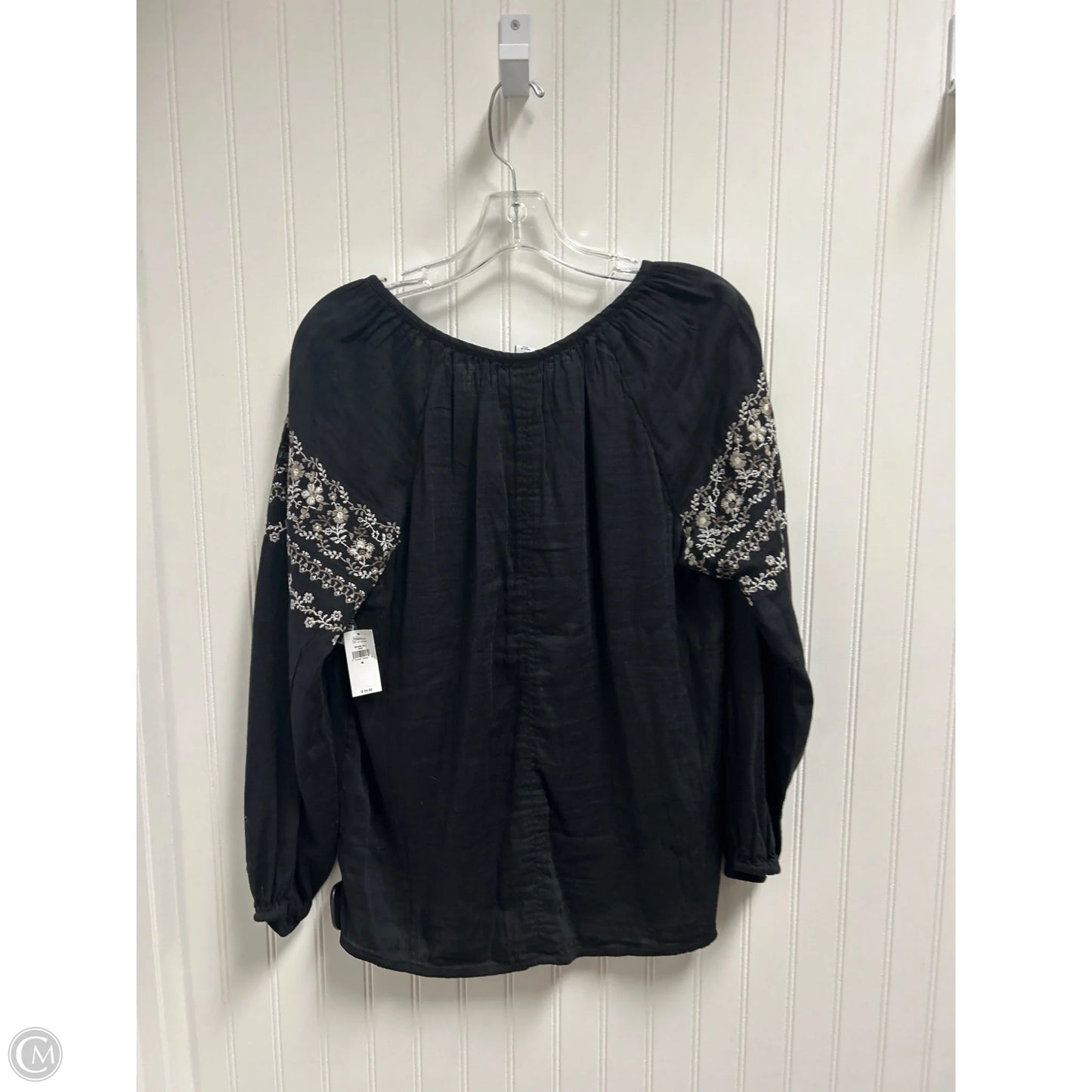Top Long Sleeve By Old Navy In Black, Size: M